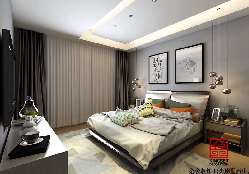 維多利亞三期156平現(xiàn)代簡約風格效果圖