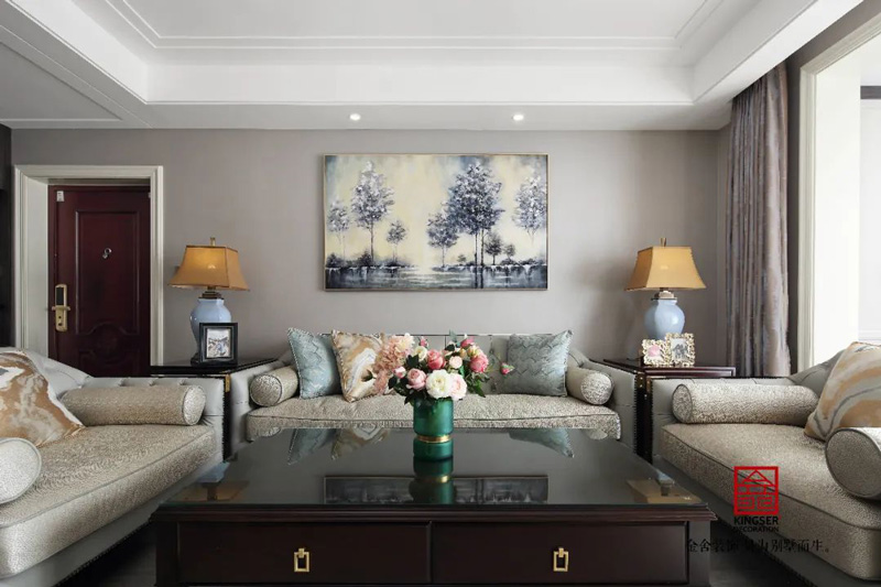 保利拉菲170㎡美式風格家裝實景圖