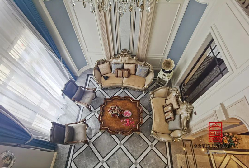 西山林語300㎡歐式風格別墅裝修實景圖