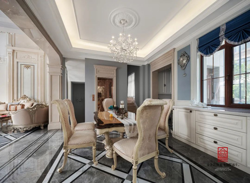 西山林語300㎡歐式風格別墅裝修實景圖