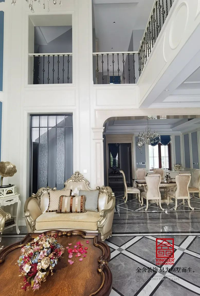 西山林語300㎡歐式風格別墅裝修實景圖