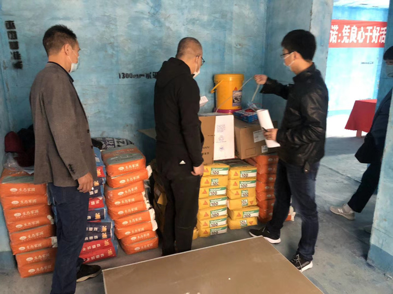 石家莊保利花園裝修施工現場