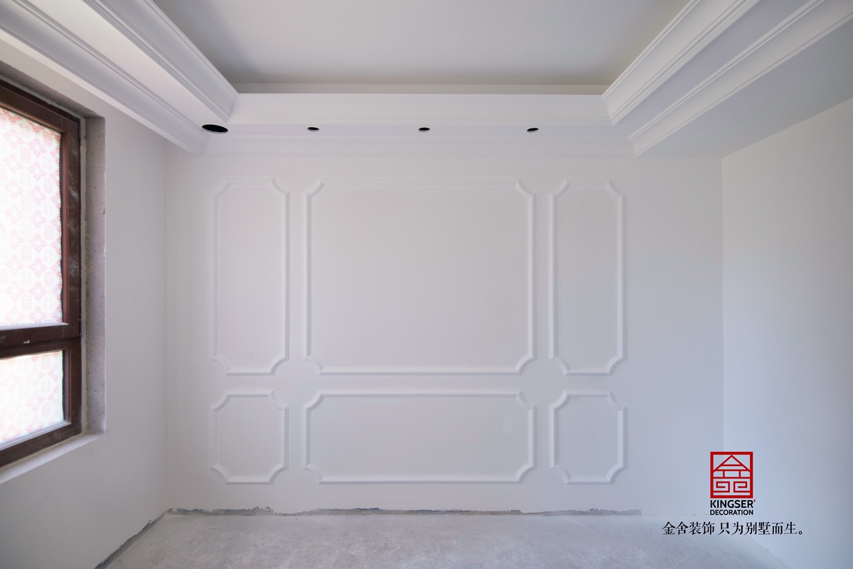 天山國賓一號130平油工施工現場