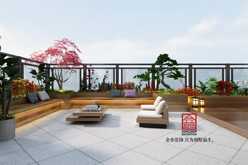 東南智匯城-現代風格-樓頂茶室設計效果圖