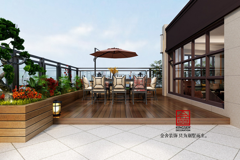 東南智匯城-現代風格-頂層花園設計效果圖