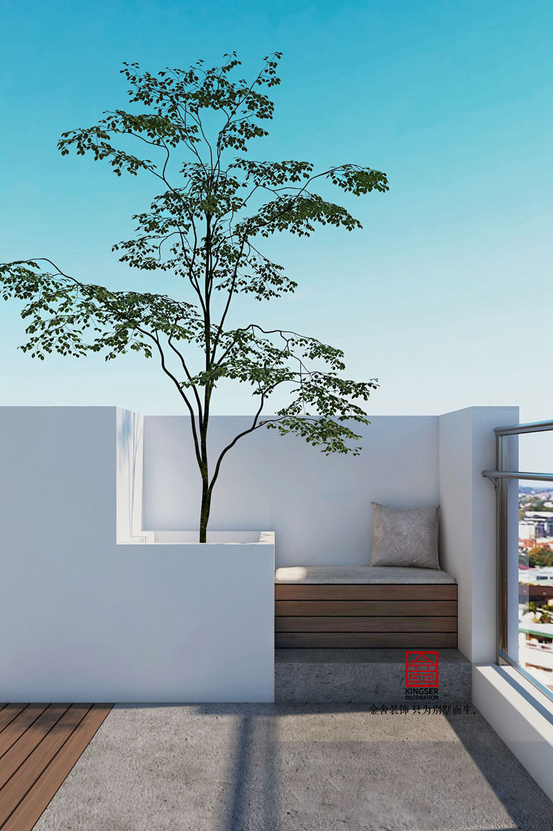 東南智匯城-現代風格-花園效果圖