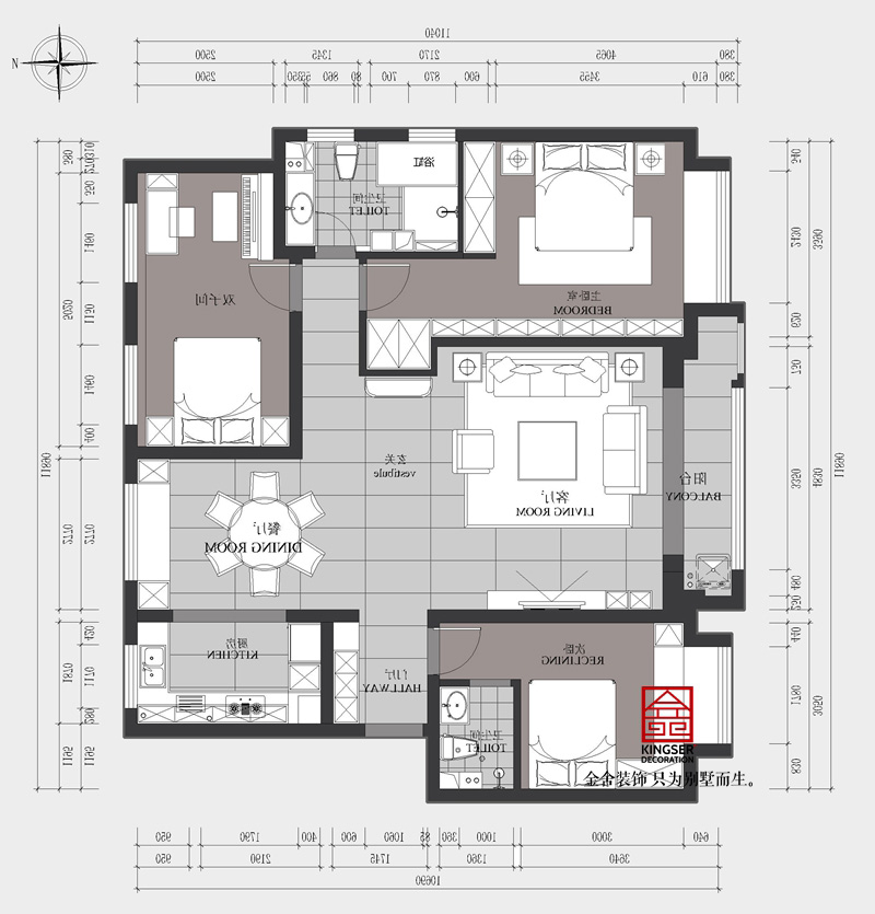 國賓壹號147平米平面布置圖