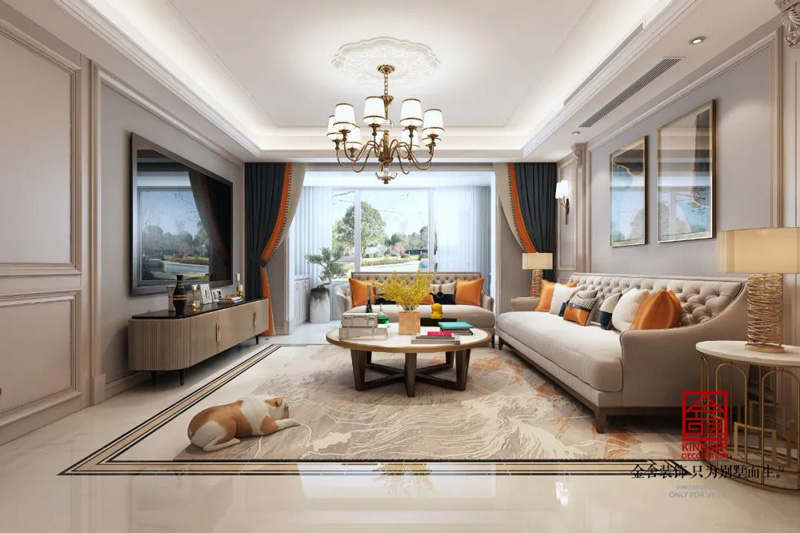 東南智匯城-現代輕奢-客廳效果圖