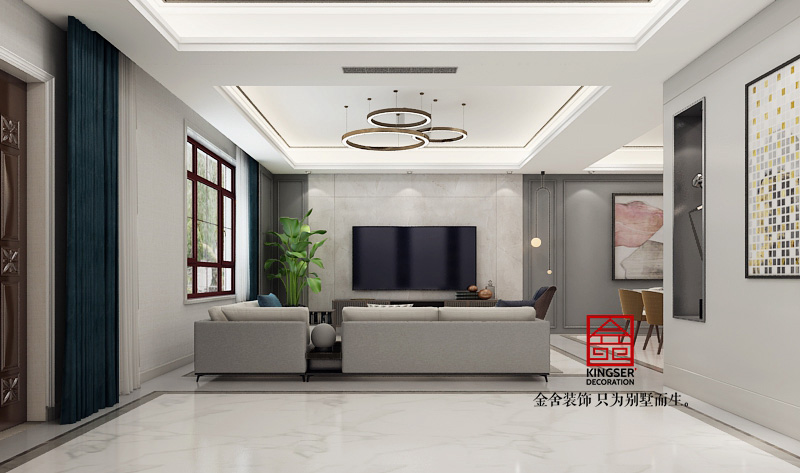 西山林語-極簡風格-別墅裝修效果圖