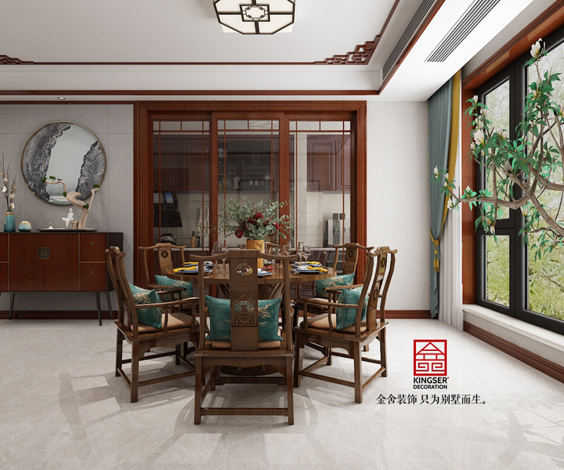 融創中心-217平米-中式效果圖