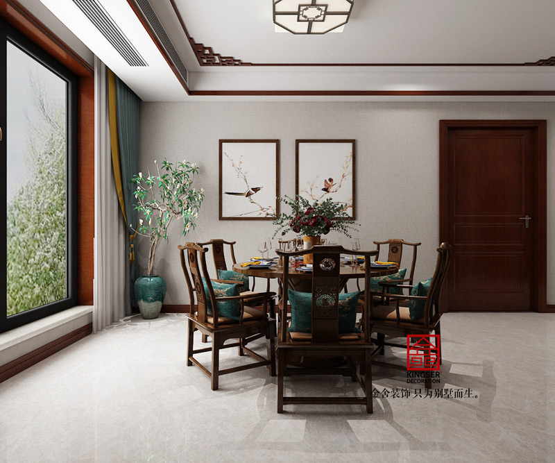 融創中心-217平米-中式效果圖