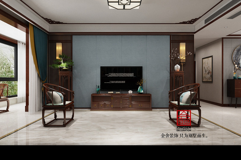 融創中心-217平米-中式效果圖