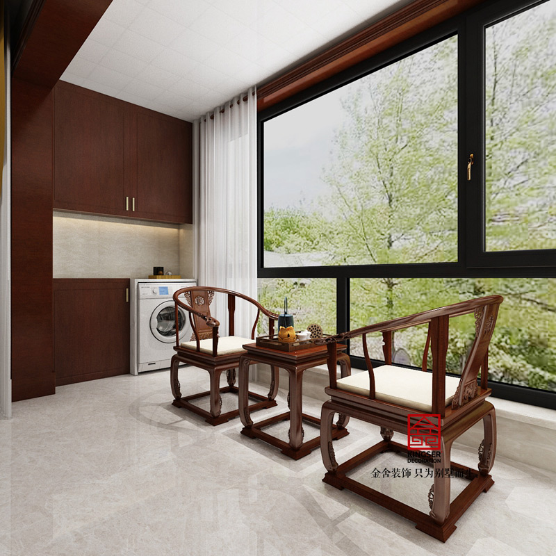 融創中心-217平米-中式效果圖