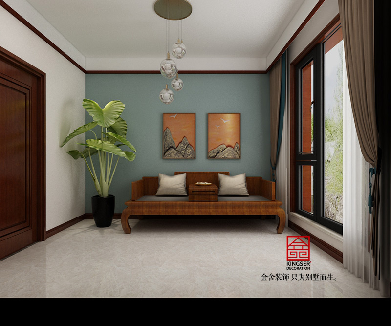 融創中心-217平米-中式效果圖