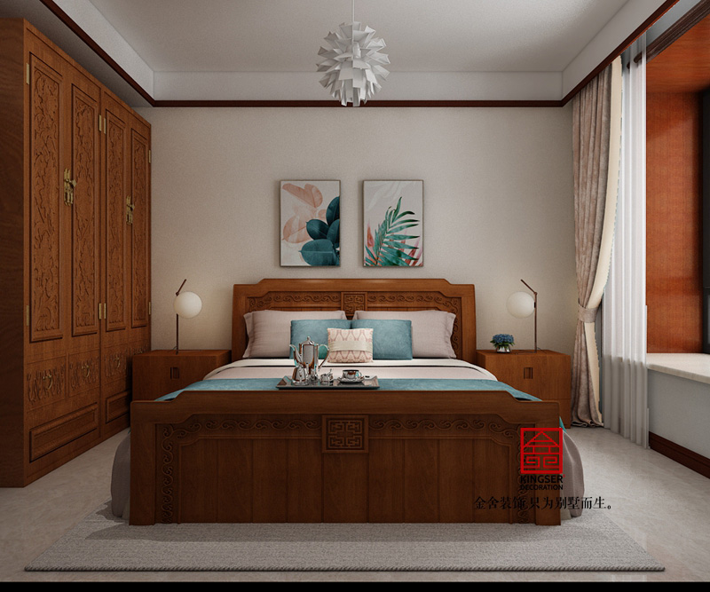 融創中心-217平米-中式效果圖