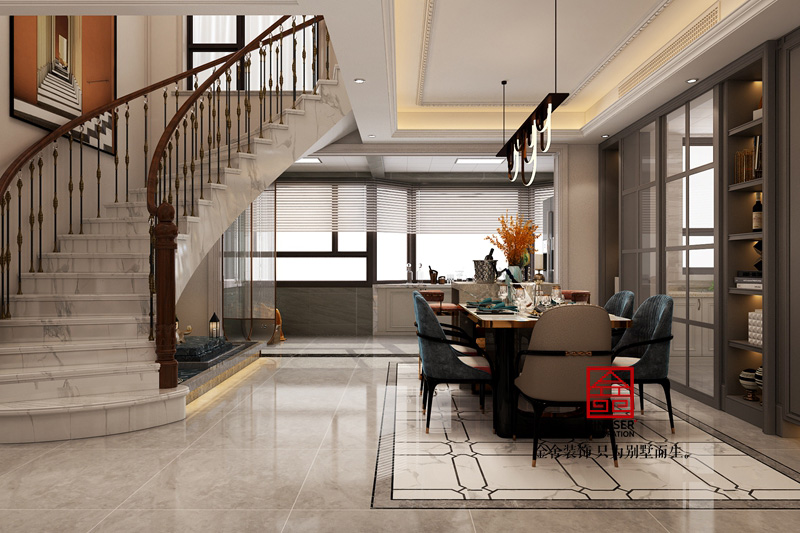 榮盛華府-新古典風格-裝修效果圖