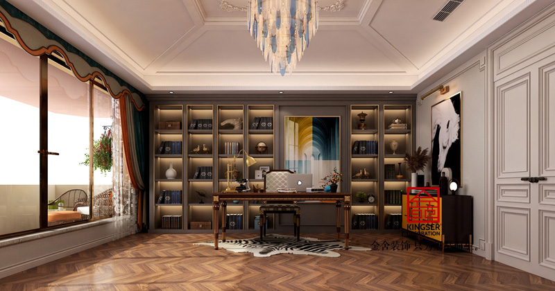 榮盛華府-新古典風格-裝修效果圖