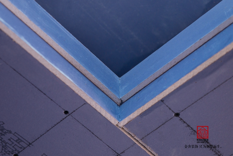 天山國賓一號150平瓦工施工現場