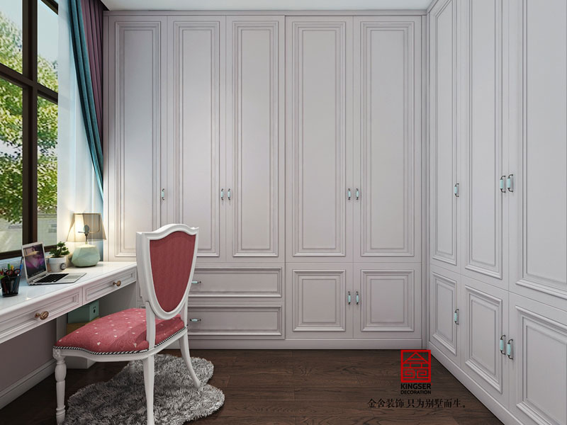 龍湖天宸原著-美式風(fēng)格-女兒房效果圖