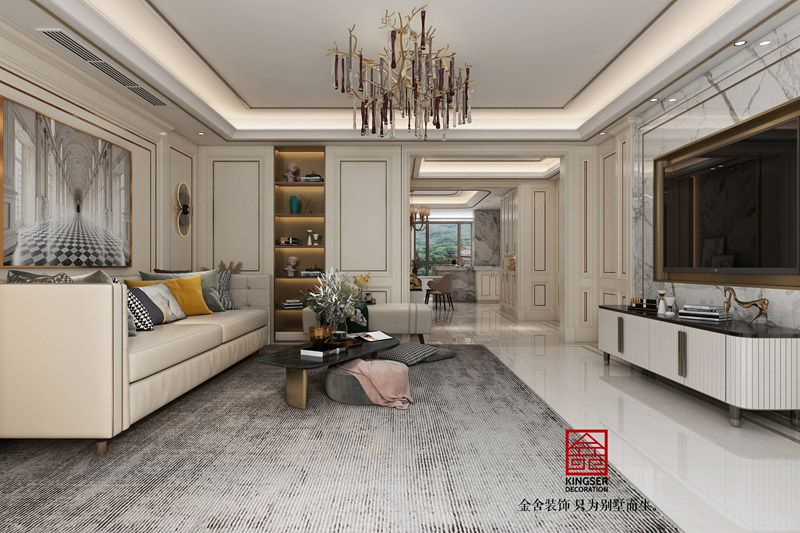 榮盛華府-美式風格-裝修效果圖