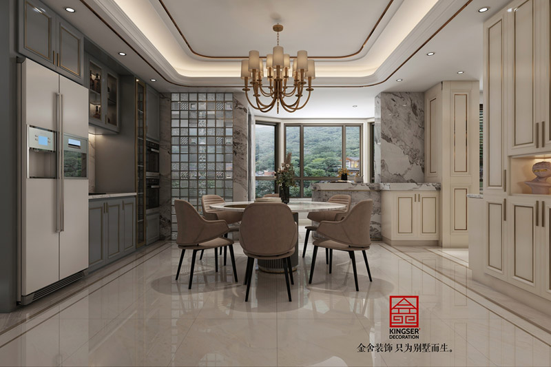 榮盛華府-美式風格-裝修效果圖