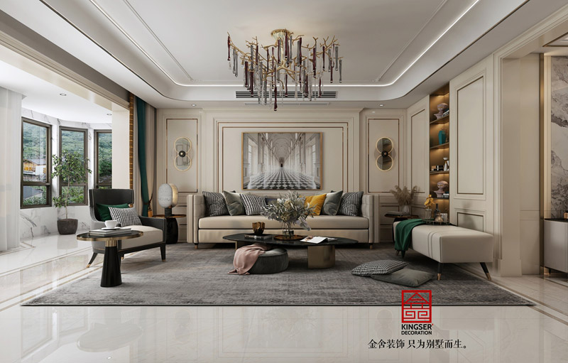 榮盛華府-美式風格-裝修效果圖