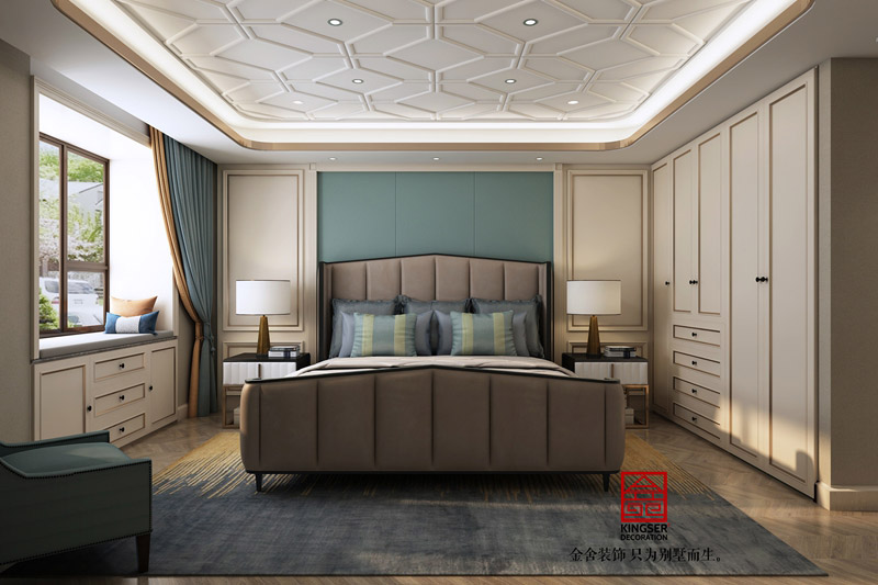 榮盛華府-美式風格-裝修效果圖