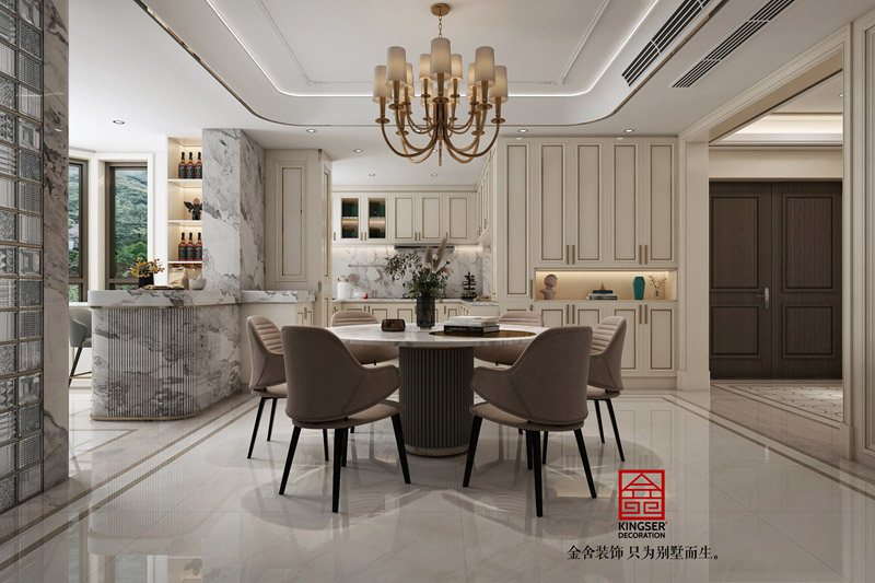 榮盛華府裝修-美式風格-餐廳