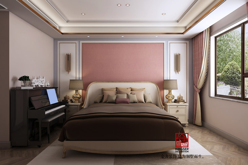 榮盛華府裝修-美式風格-女兒房