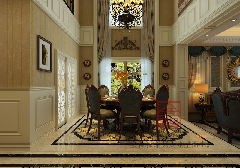 原河名墅-別墅裝修-現代簡約風格效果圖