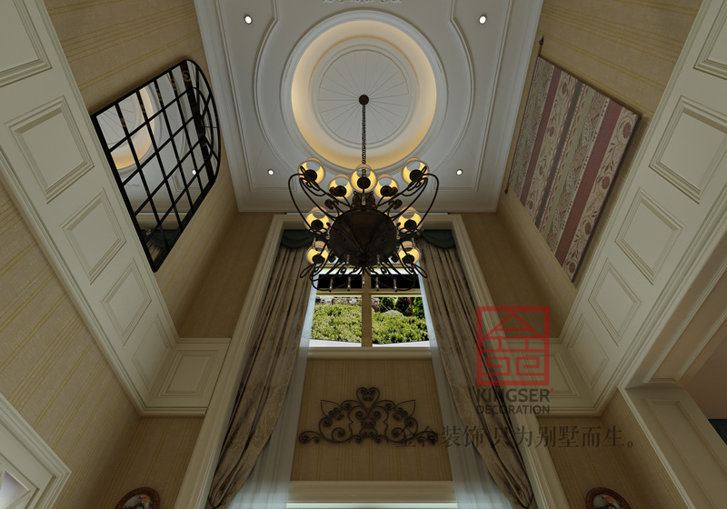 原河名墅-別墅裝修-現代簡約風格效果圖