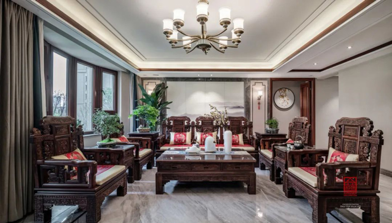 天山國賓壹號裝修-新中式風格實景圖