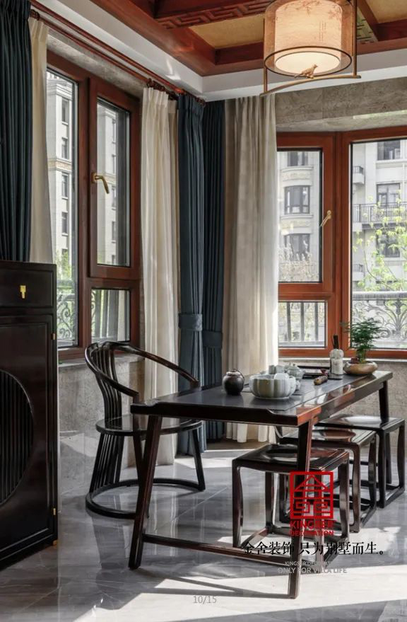 天山國賓壹號裝修-新中式風格實景圖