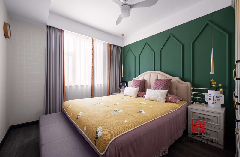 祥云鳳凰福邸158平新中式風格臥室實景圖