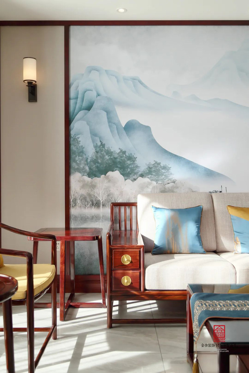 保利拉菲-新中式風格-裝修設計實景圖