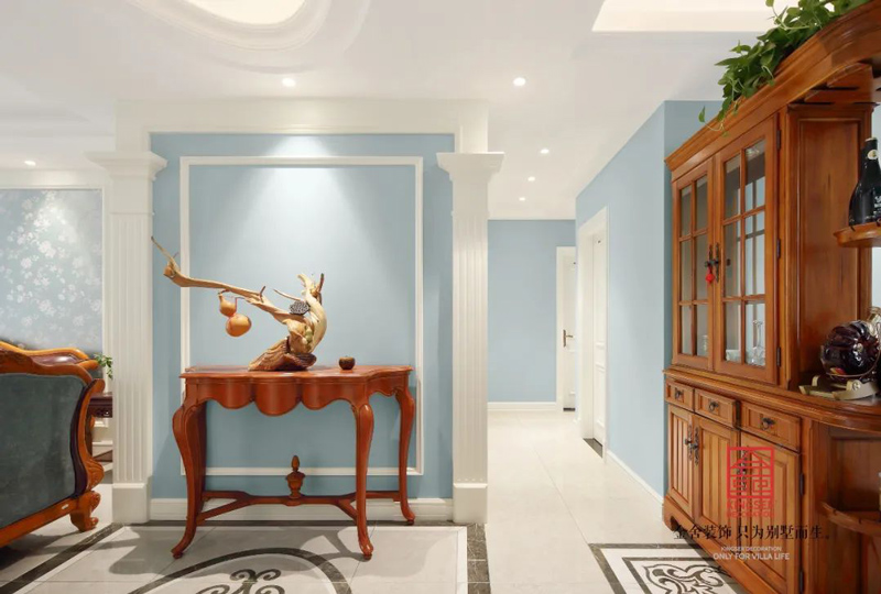 保利拉菲172㎡裝修設計混搭風玄關裝修實景圖