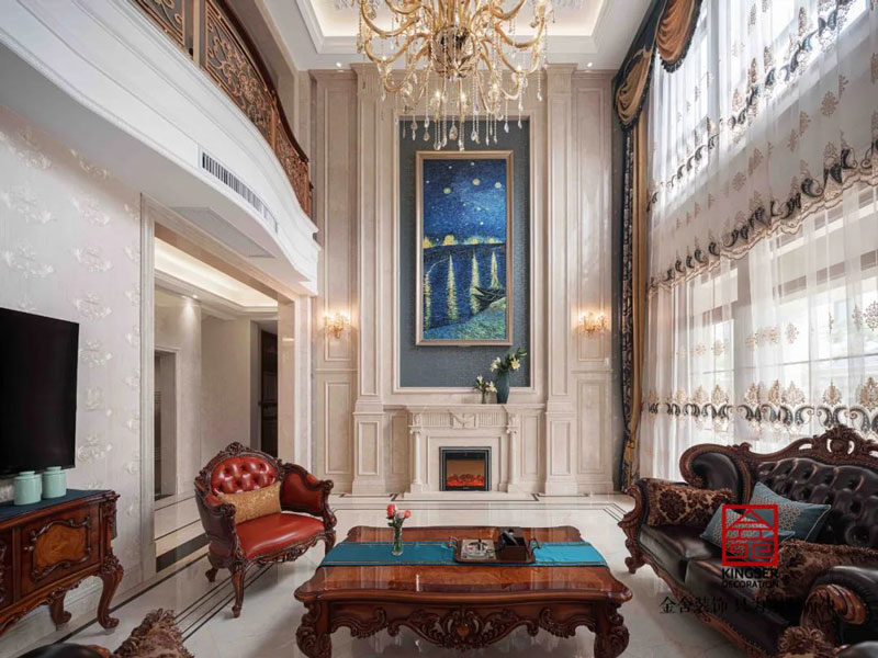 西山林語別墅裝修540㎡歐式風格實景圖