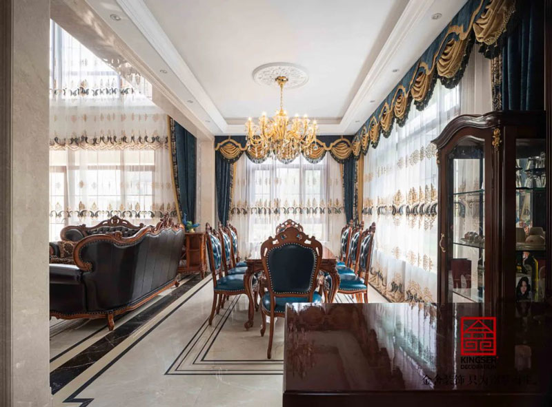 西山林語別墅裝修540㎡歐式風格實景圖