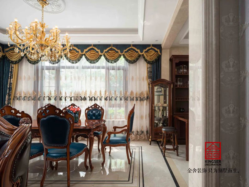 西山林語別墅裝修540㎡歐式風格實景圖