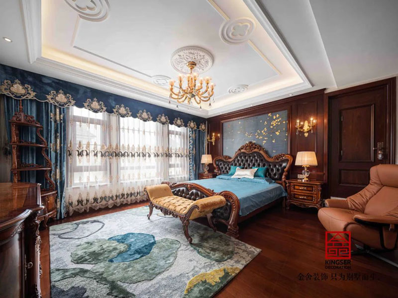 西山林語別墅裝修540㎡歐式風格實景圖