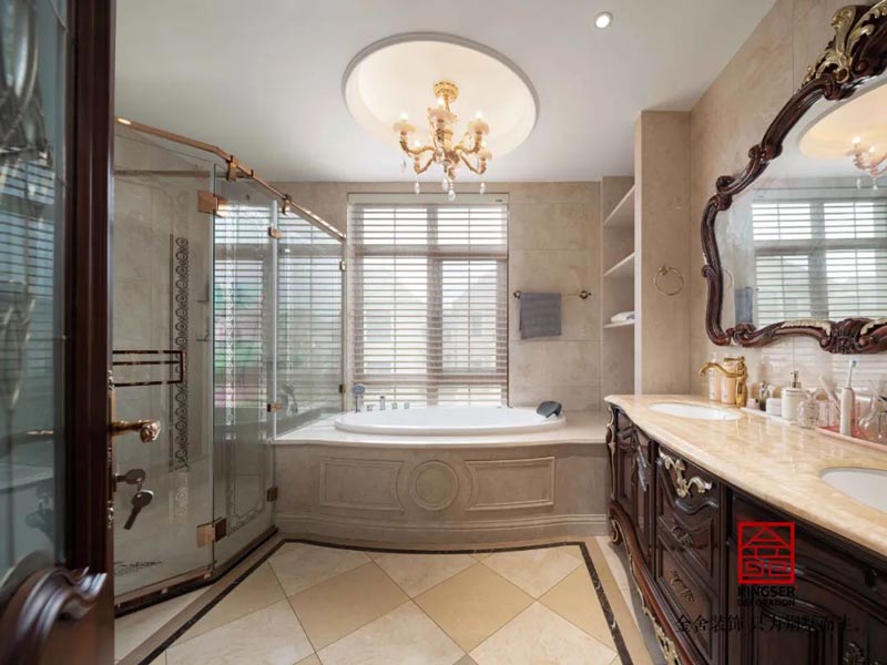 西山林語別墅裝修540㎡歐式風格實景圖