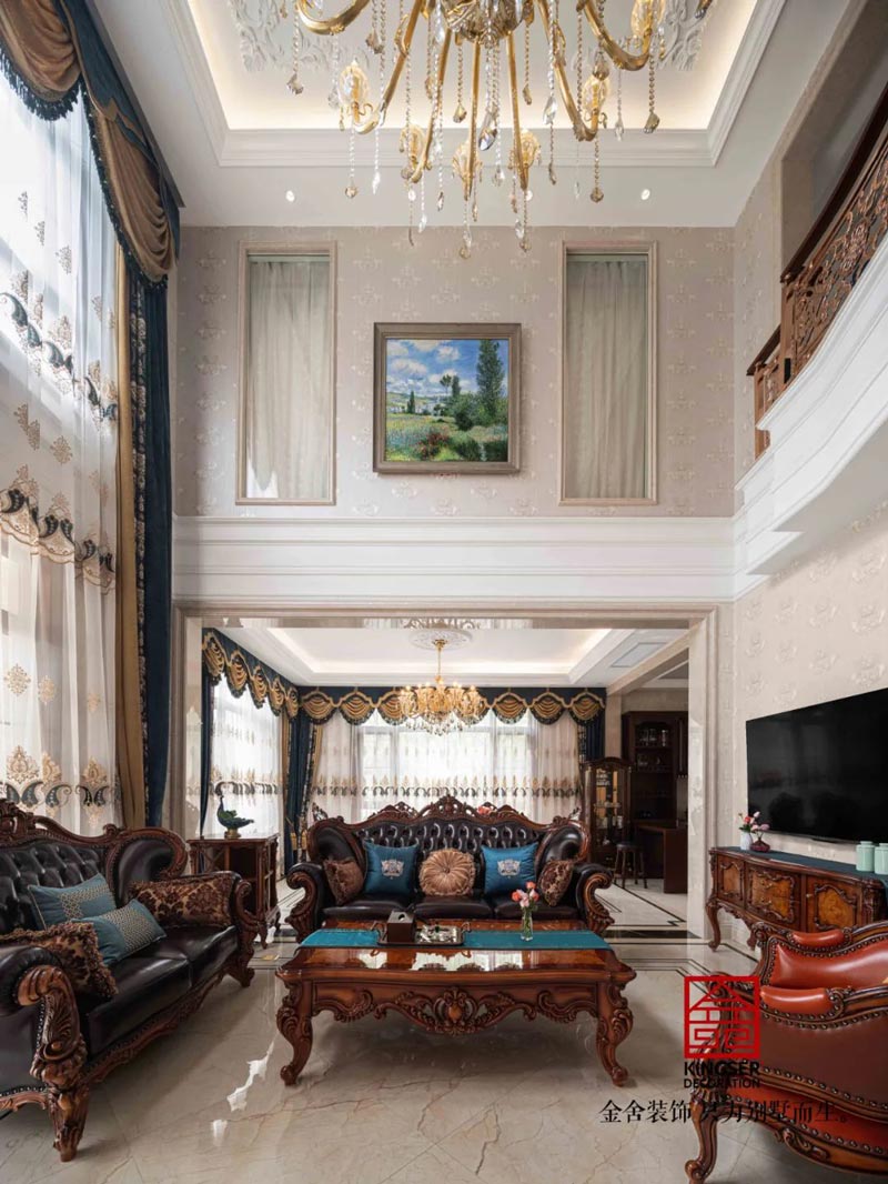 西山林語別墅裝修540㎡歐式風格實景圖