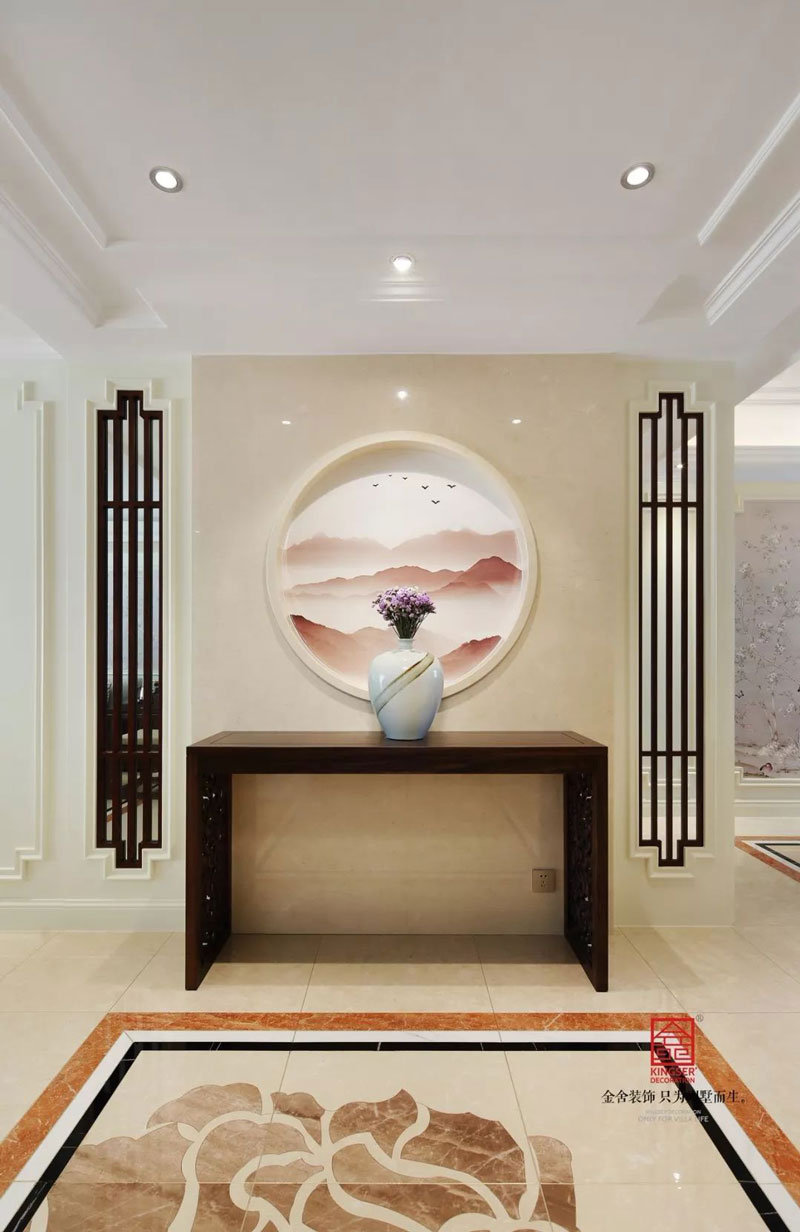 冀興尊園150㎡新中式風格裝修設計實景圖