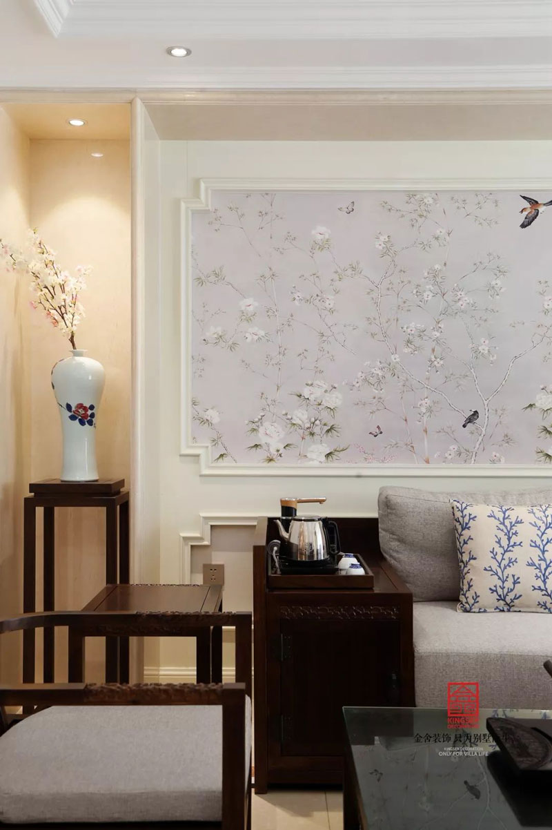 冀興尊園150㎡新中式風格裝修設計實景圖