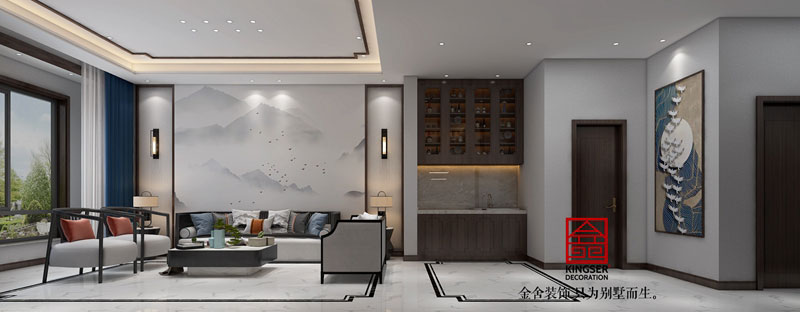 東南都會-新中式風格-裝修效果圖