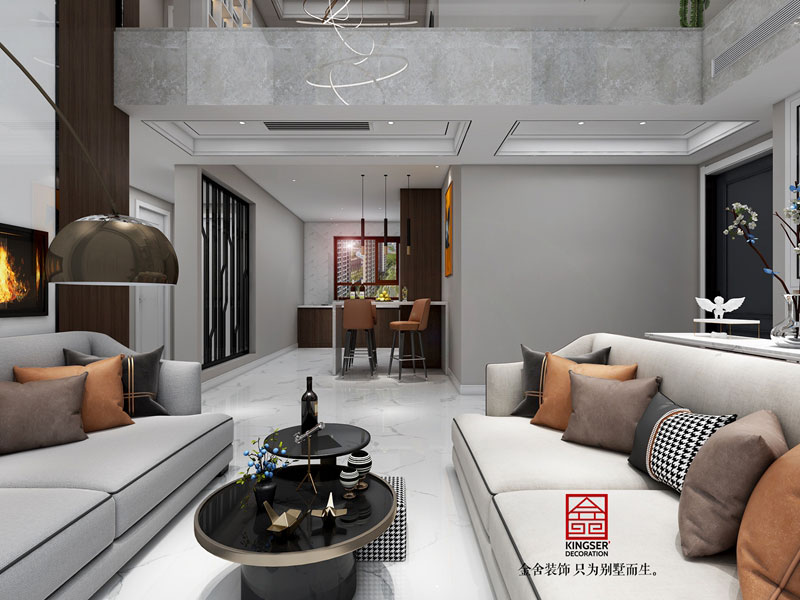 賽納城邦180平米裝修現代風格效果圖