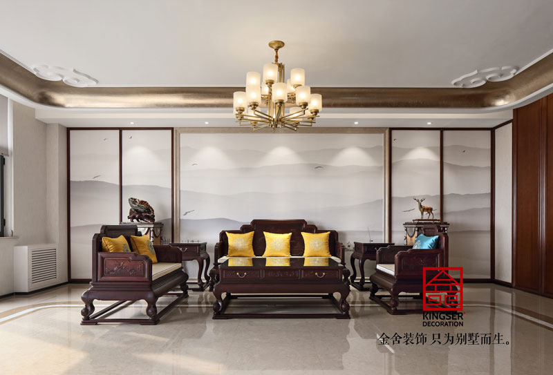 五合地產(chǎn)公司裝修2000平米中式風格實景圖  ?