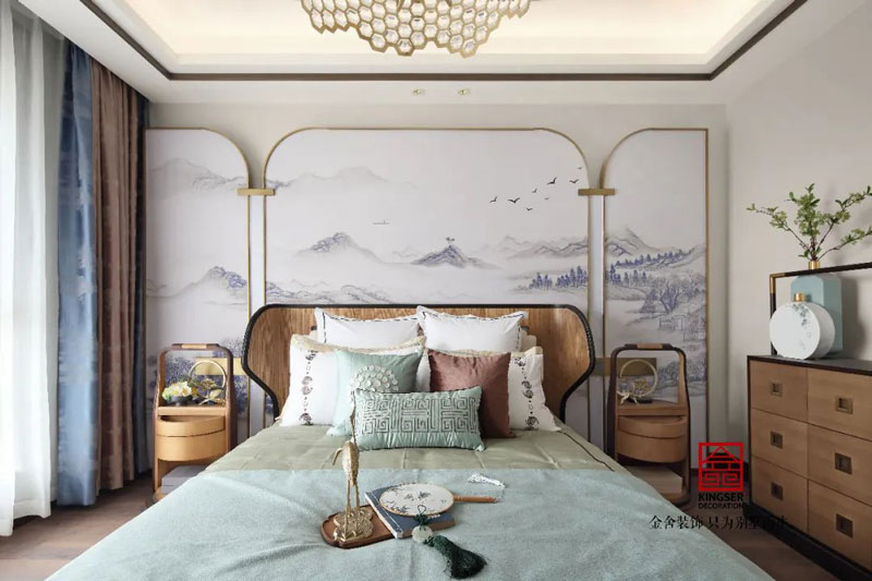 天海容天下樣板間裝修新中式風格實景圖