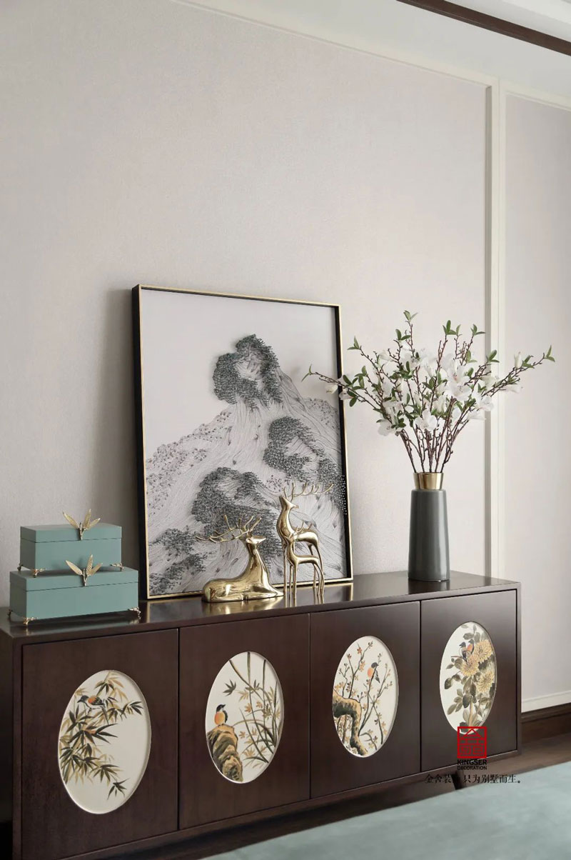 天海容天下樣板間裝修新中式風格實景圖