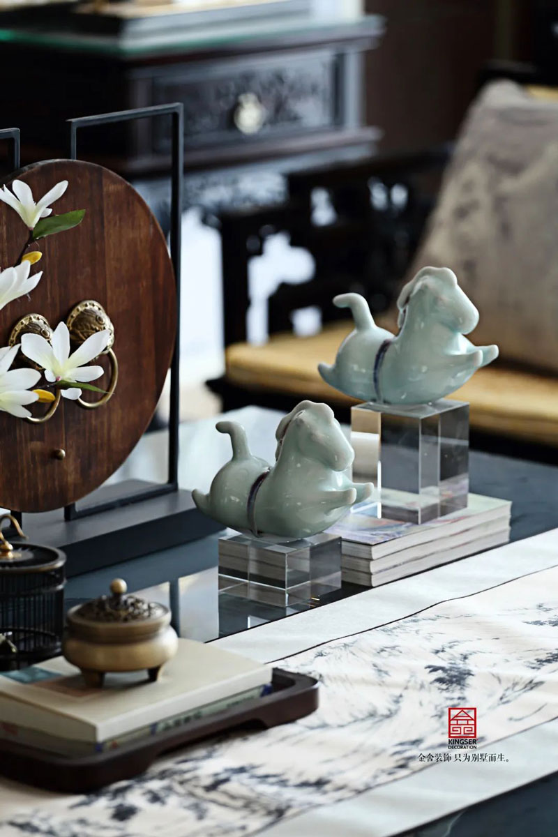 天海容天下樣板間裝修新中式風格實景圖